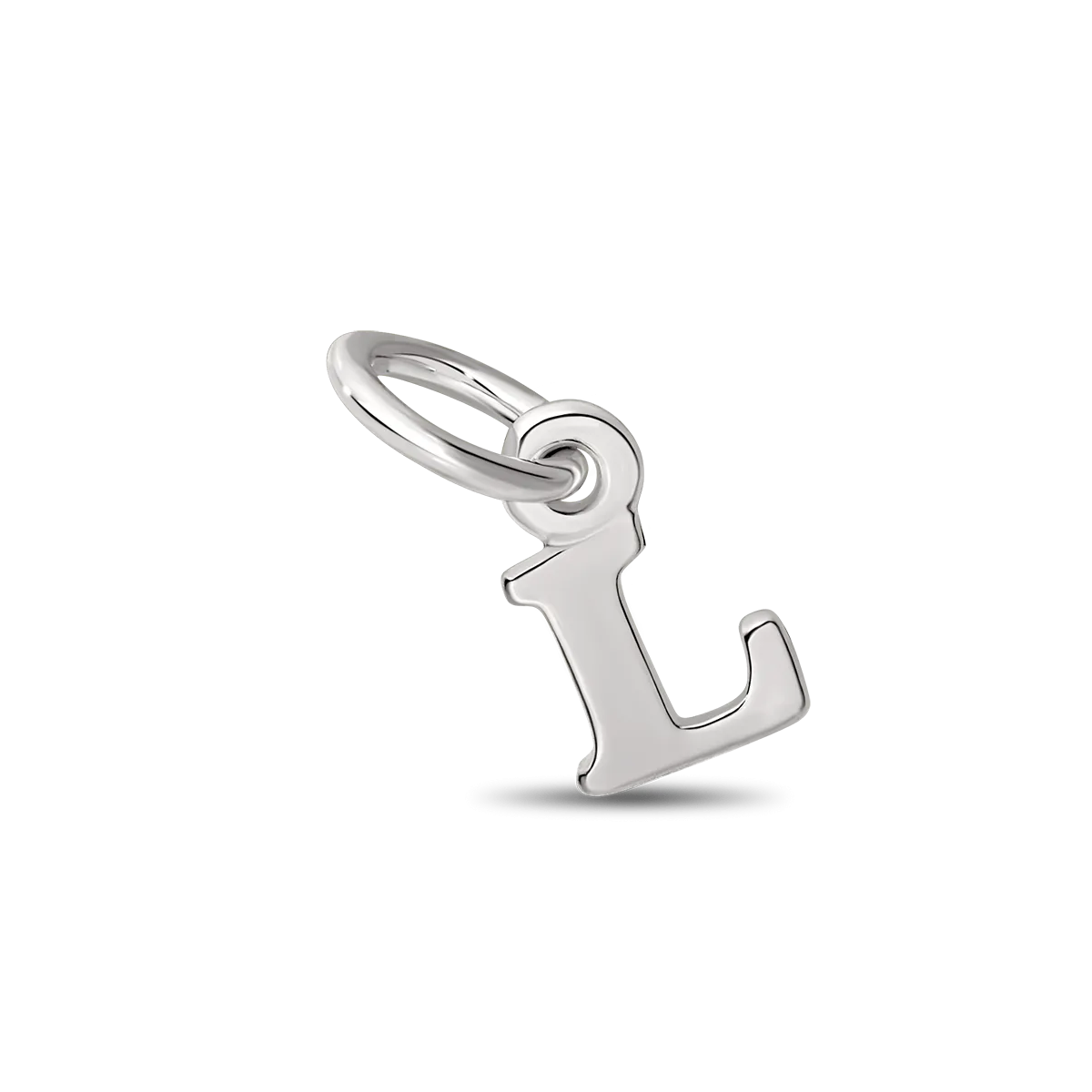 Sterling Silver Letter 'L' Initial Charm for Permanent Jewellery