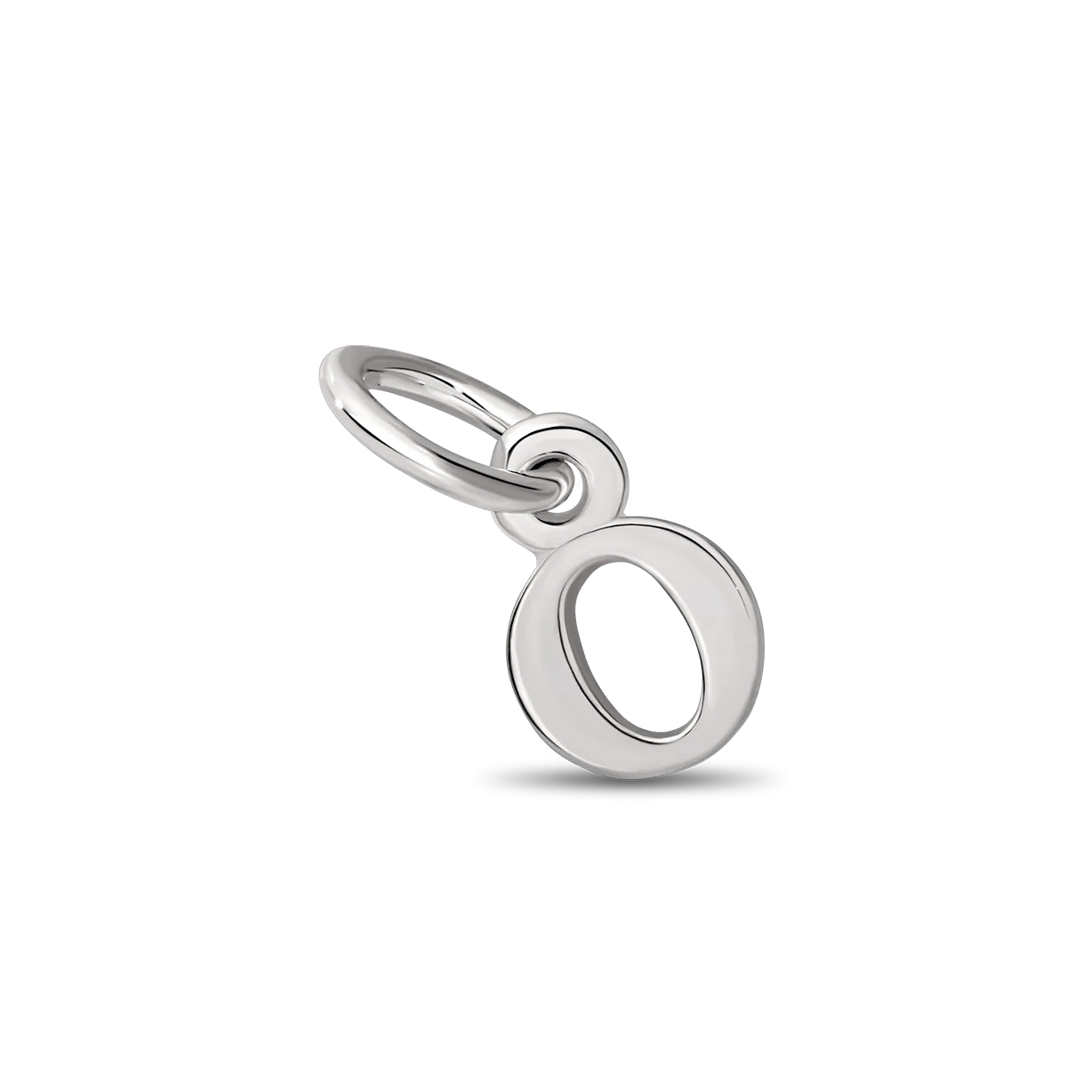 Sterling Silver Letter 'O' Initial Charm for Permanent Jewellery