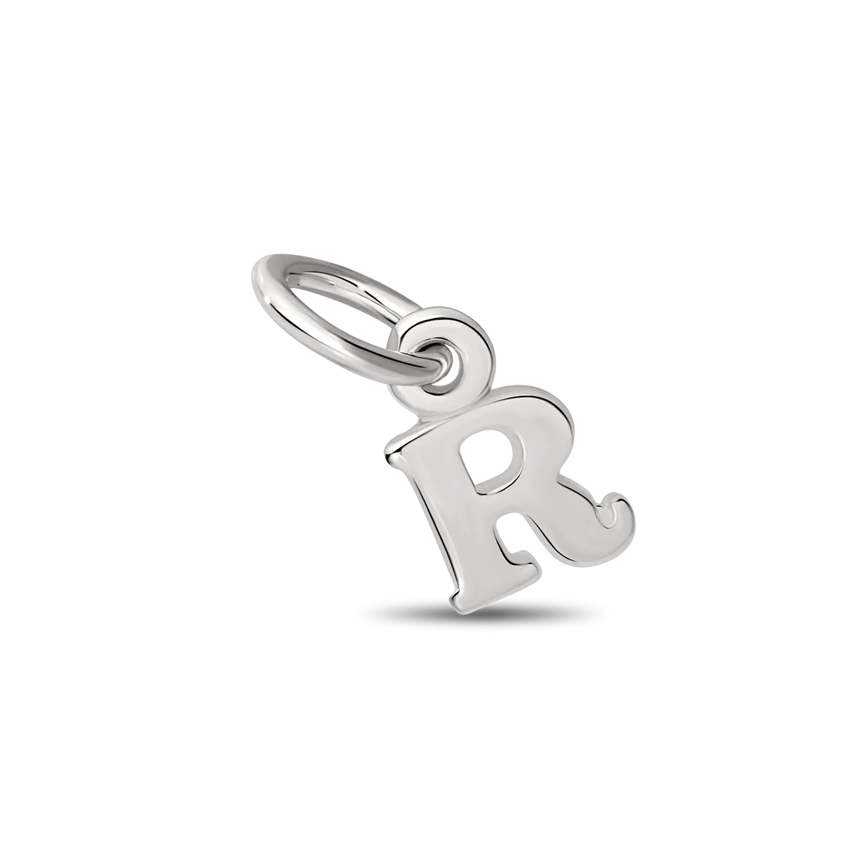 Sterling Silver Letter 'R' Initial Charm for Permanent Jewellery