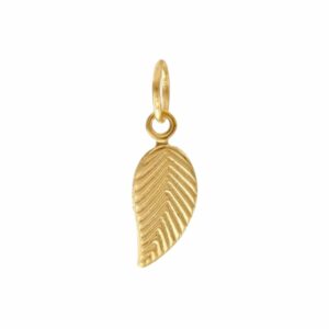 Gold Filled Feather Charm – Serendipity Collection