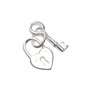 Heart & Key Charm – Unlock Love by Serendipity Jewelry