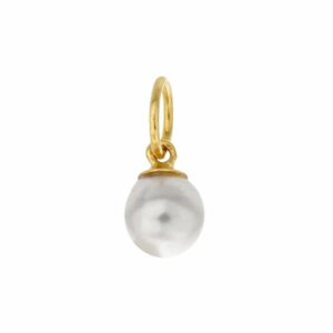 Gold Filled Pearl Charm – Classic Elegance by Serendipity