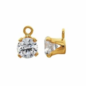 Gold Filled Zircon Charm – Luxe Sparkle by Serendipity