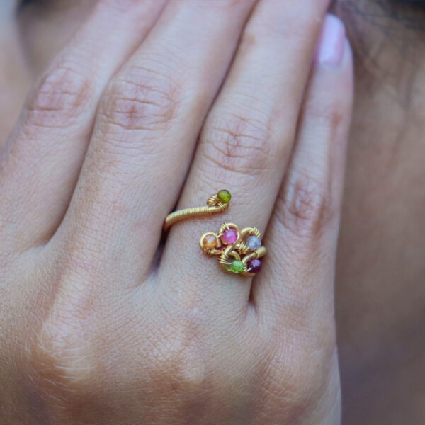 9k Gold - Uvas Ring - Image 2